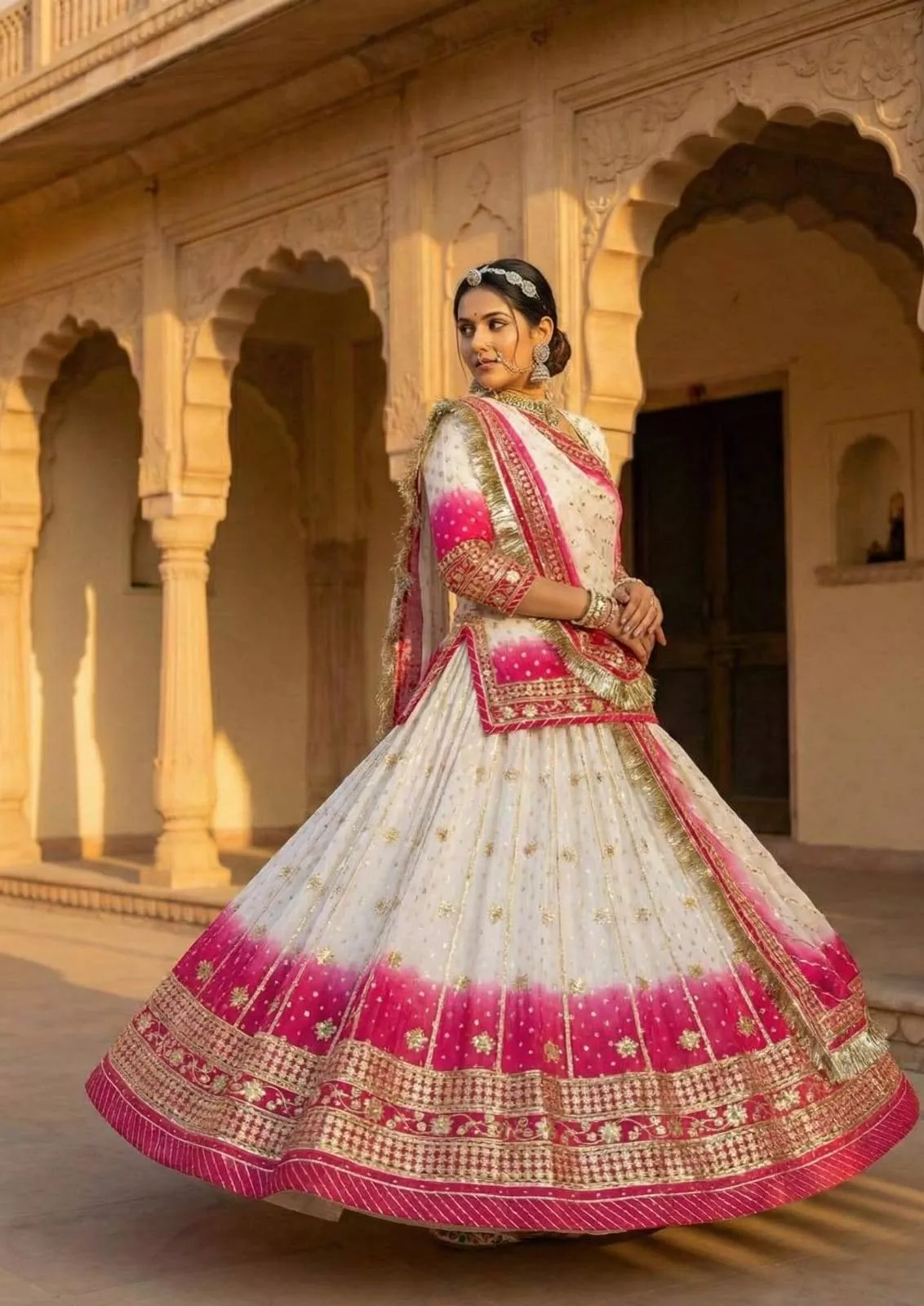 Rajputi Poshak in Dungla Rajasthan - Regal Attire for a Timeless Look -  - Buy Online at DHARMA COLLECTION