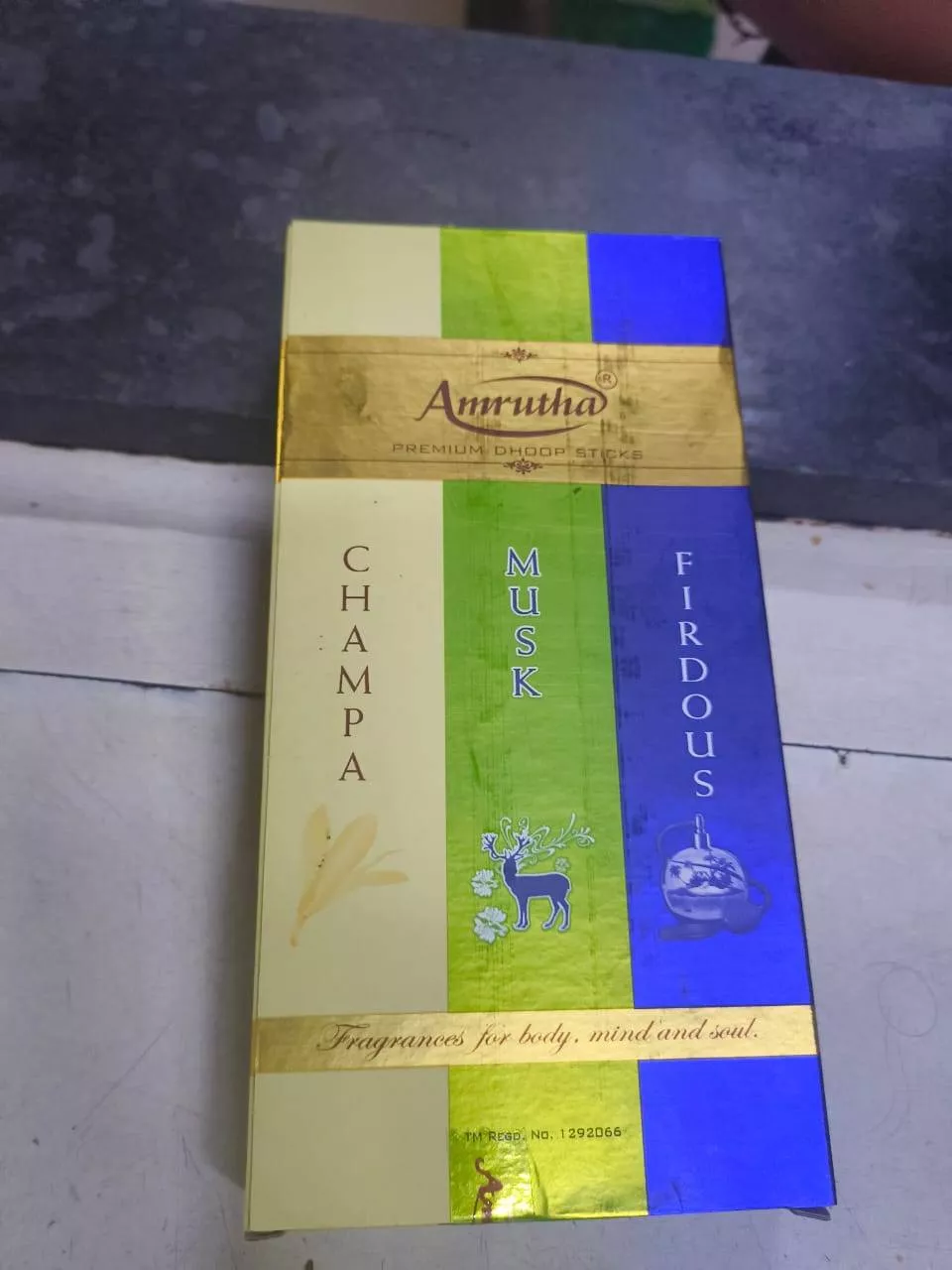 Amrutha Premium Dhoop Sticks in Gurugram: Soothing Champa, Musk, and Firdous Fragrances -  - Buy Online at GOPAL GENERAL STORE