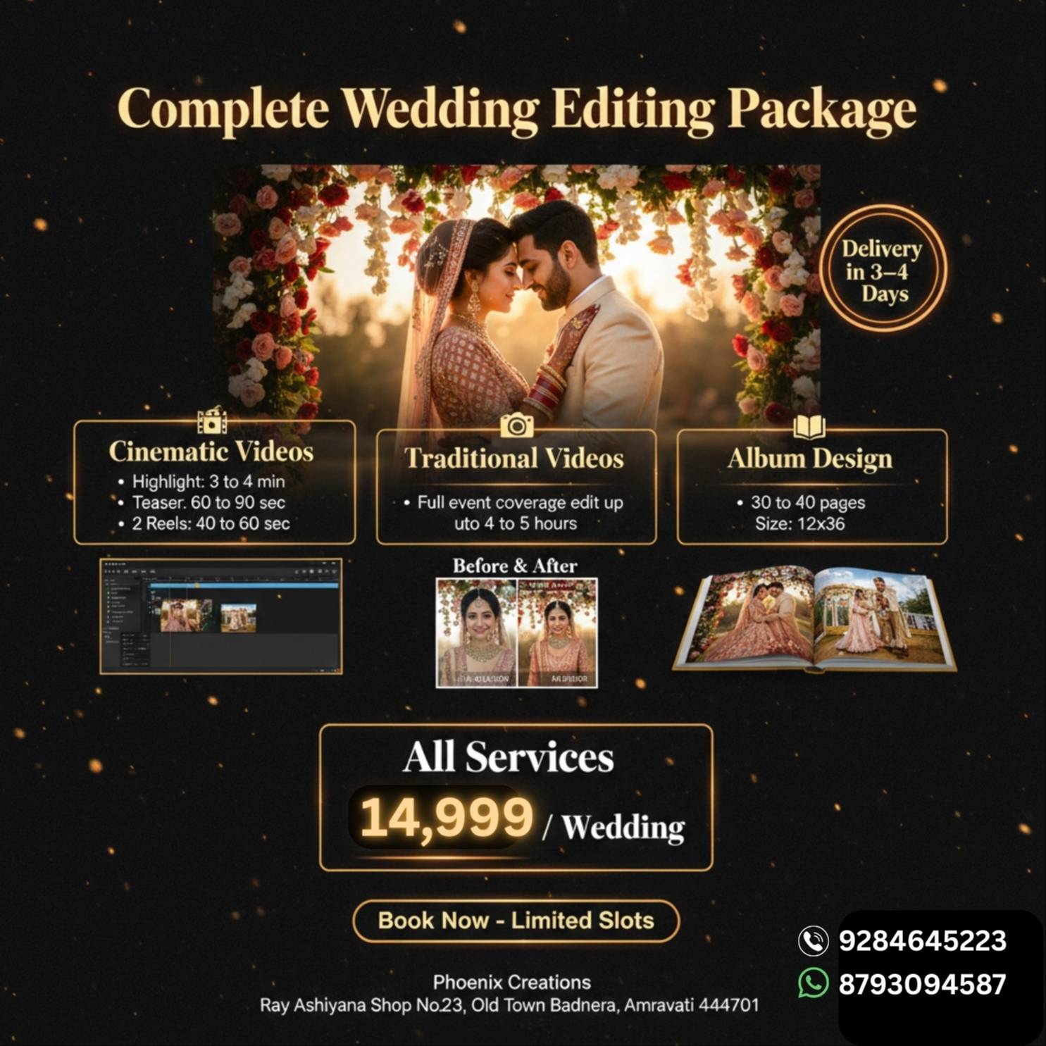 PRASHIK SUNIL CHAVHAN - Wedding Editing Package : Full Package for Picture-Perfect Memories in AMRAVATI