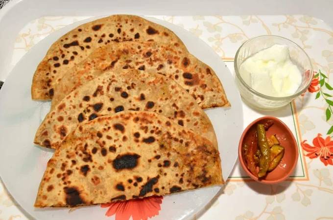  Meal/Indian Cuisine in Dehradun: 2 Aloo Paratha Meal MUKTA GULATI 89 LANE 7 BHAGIRATHI PURAM JAKHAN DEHRADUN LANDMARK Beunovista
