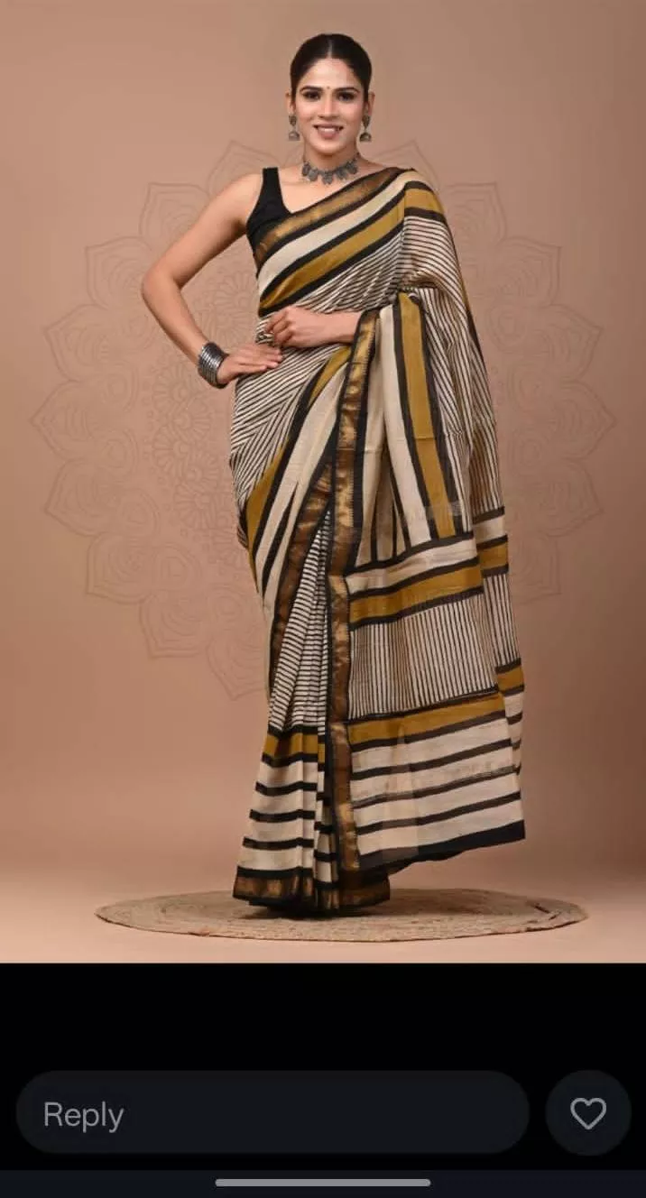  Mul Cotton Saree in Kharghar: Elegant Striped Silk Saree THE FABRIC STORY A 501 DREAM HEIGHTS SECTOR 19 KHARGHAR LANDMARK NEAR KESAR SYMPHONY