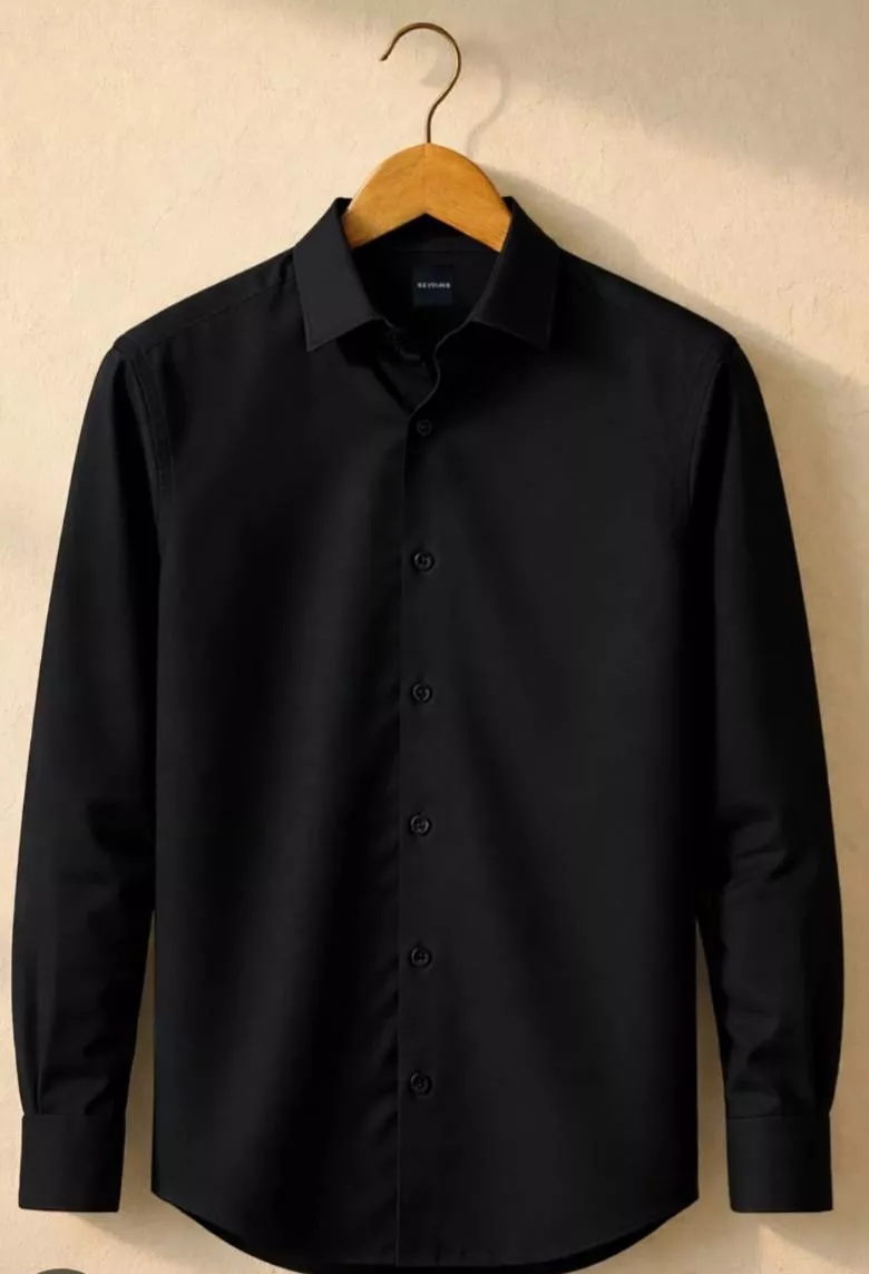 Formal Shirt Classic Black in Dorompat, Slim Fit -  - Buy Online at MAPOK LANGOL FASHION