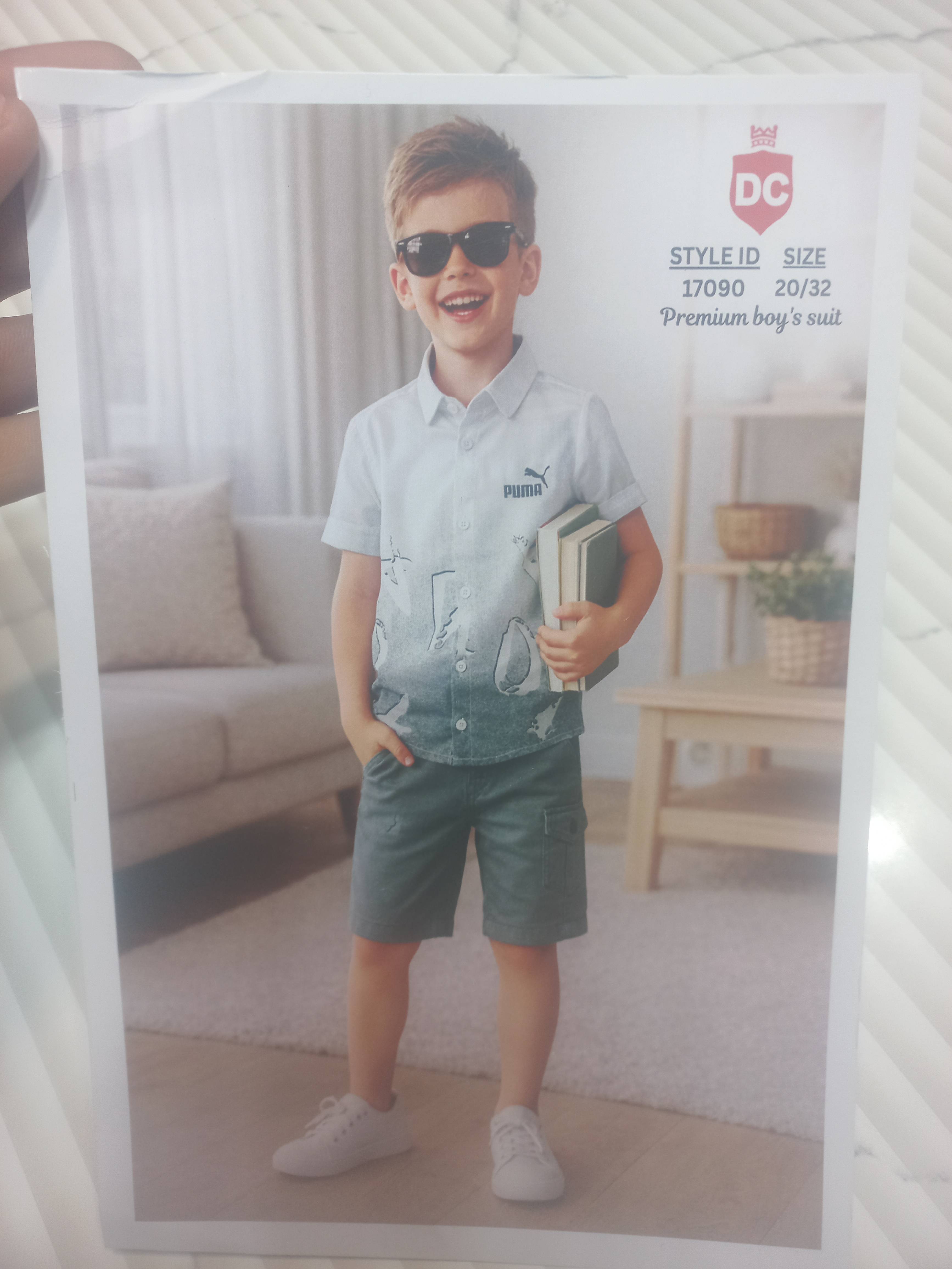 AMAYRA COLLECTION - Boy's Suit in Ashoknagar: Premium Trendy Suit with Printed Shirt and Shorts in ASHOK NAGAR