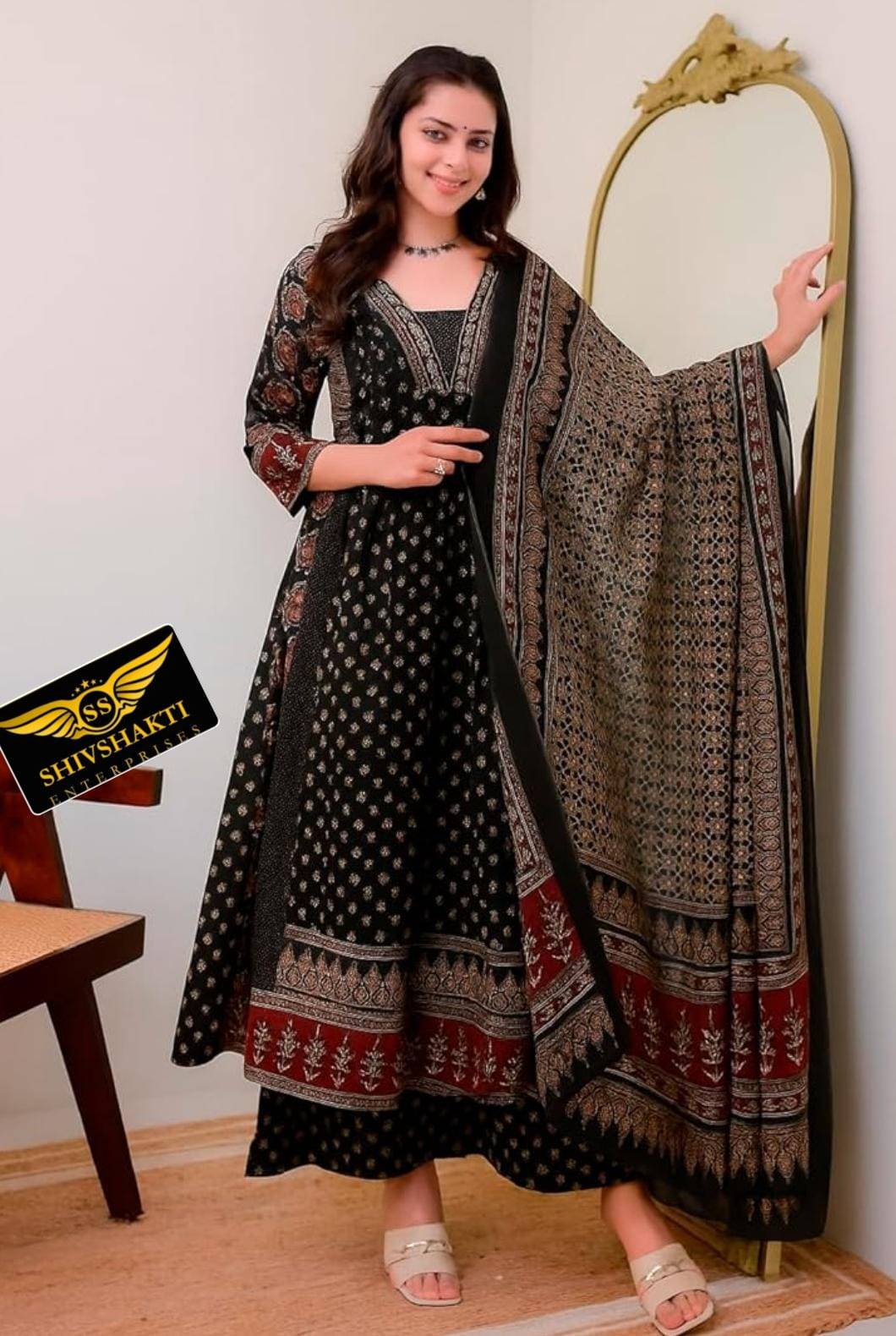  Ethnic Anarkali Suit with Dupatta in Faridabad Elegant Design SHIV SHAKTI ENTERPRISES 1183A SECTOR 23A H B COLONY FARIDABAD FARIDABAD HARYANA 121005 121005 LANDMARK Near BSNL Telephone Exchange