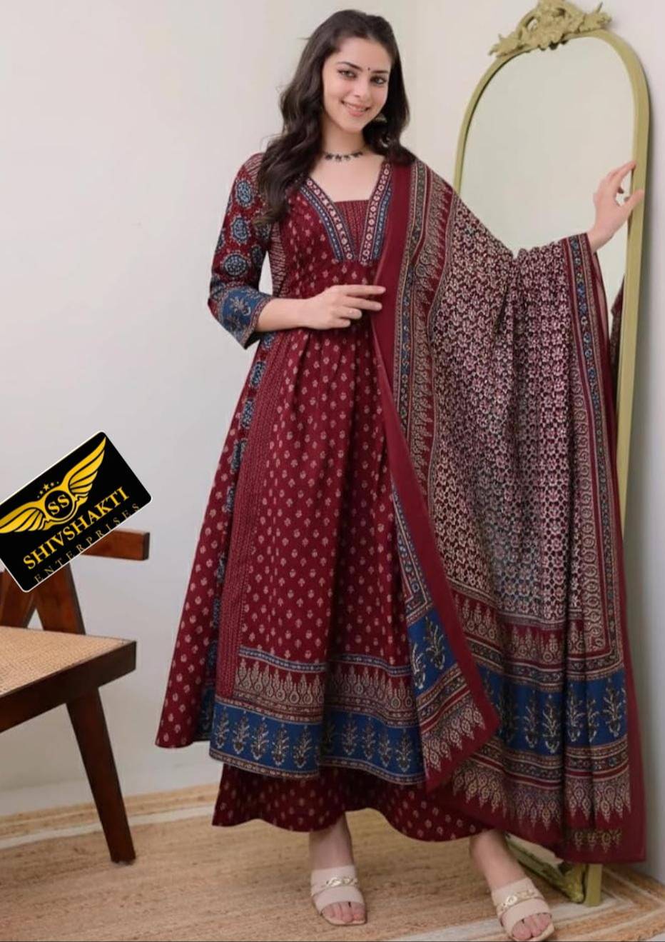  Anarkali Suit in Faridabad: Elegant Maroon Anarkali Suit with Dupatta SHIV SHAKTI ENTERPRISES 1183A SECTOR 23A H B COLONY FARIDABAD FARIDABAD HARYANA 121005 121005 LANDMARK Near BSNL Telephone Exchange