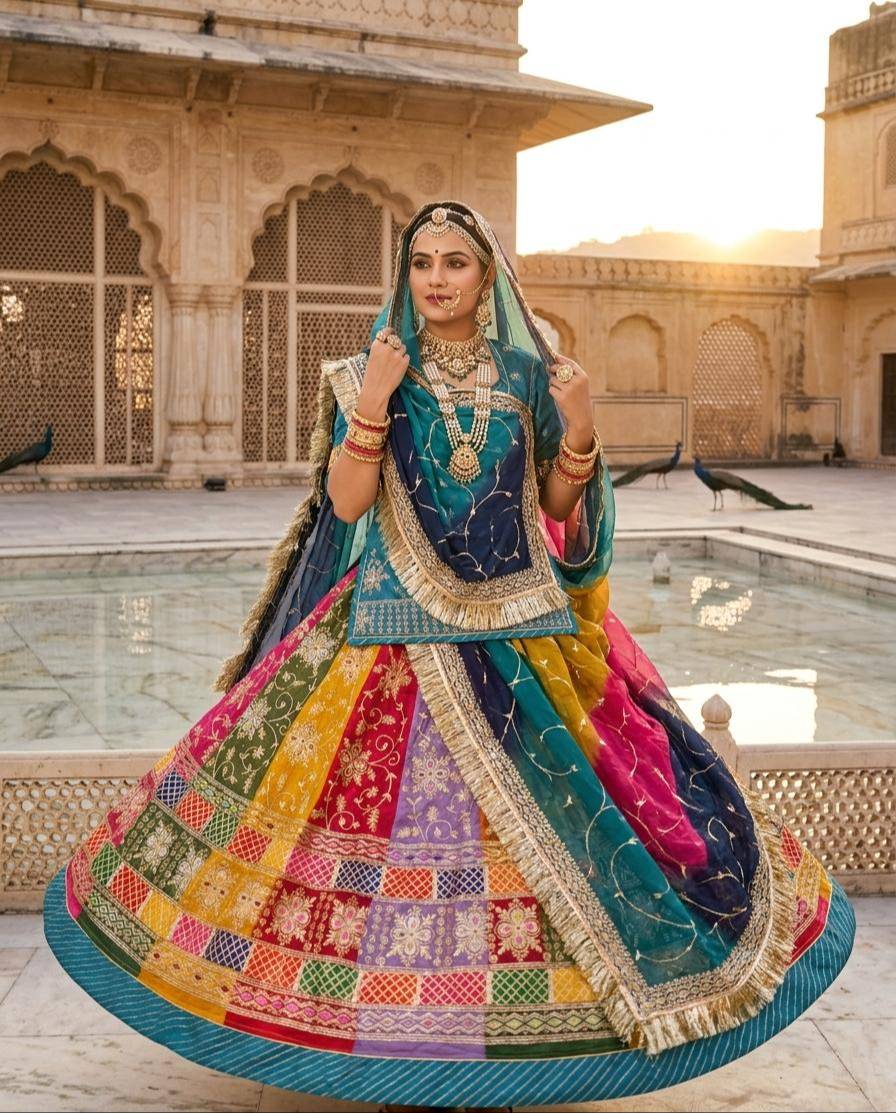 Rajputi Poshak in Dungla, Rajasthan - Timeless Elegance and Grace -  - Buy Online at DHARMA COLLECTION