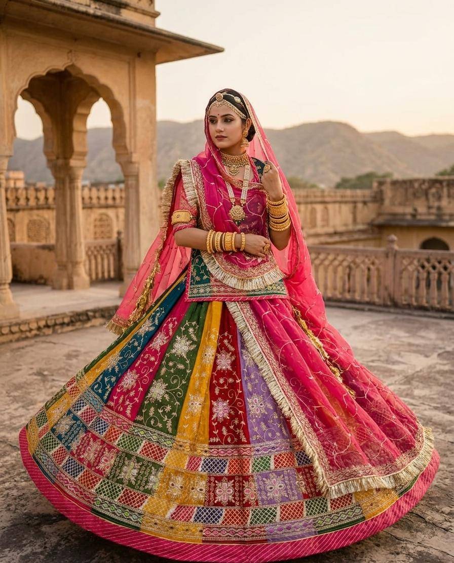 Rajputi Poshak in Dungla, Rajasthan - Timeless Elegance and Grace - Image 1