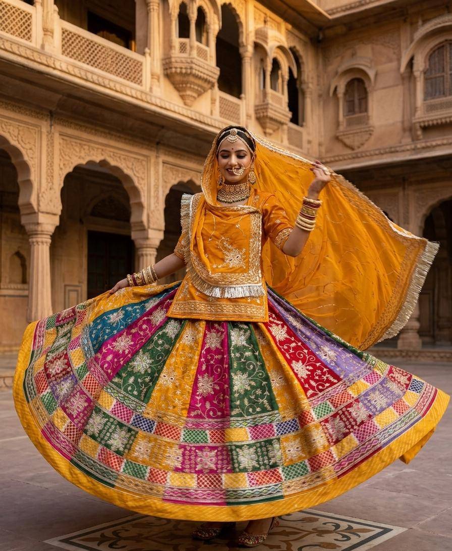Rajputi Poshak in Dungla, Rajasthan - Timeless Elegance and Grace - Image 2