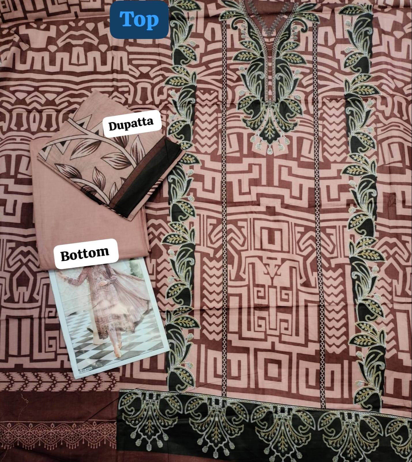ASAR's Suit Fabric in Kanpur: Digitally Printed Unstitched 3 PCS Set - Image 2
