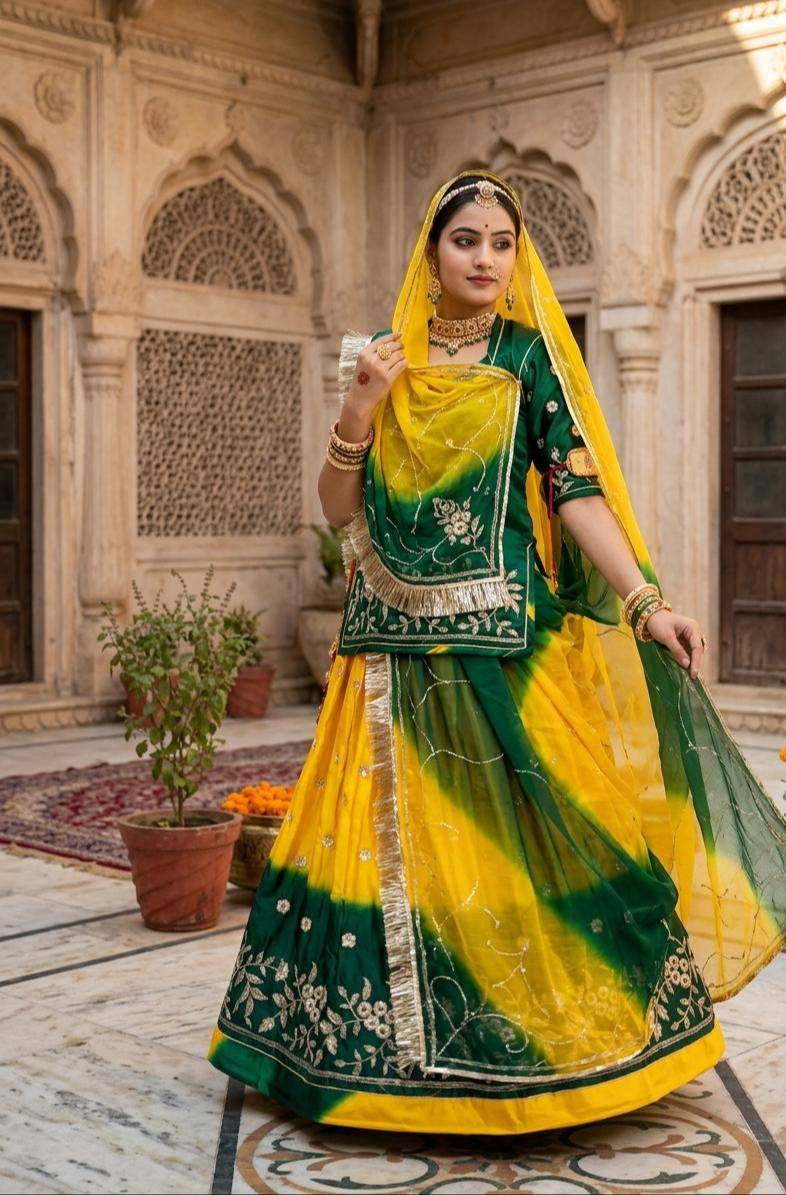 Dharma Collection Rajputi Poshak in Dungla Rajasthan - Elevate Your Traditional Look - Image 3