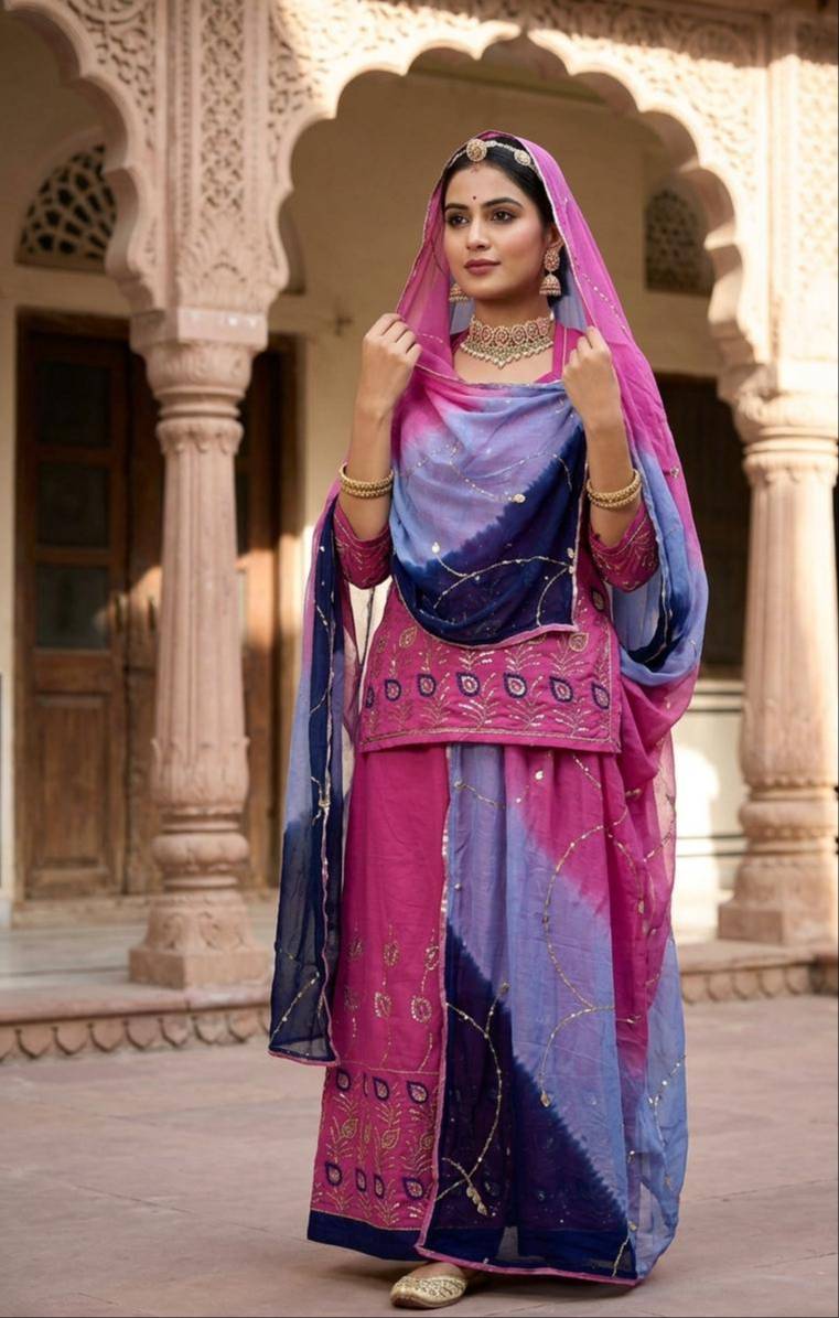 Rajputi Poshak in Dungla Rajasthan - Traditional Ensemble for Royalty & Elegance - Image 2