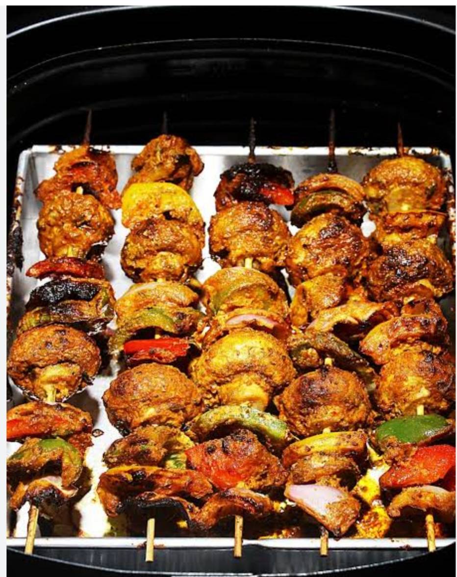 Vegetarian Mushroom Tikka in Dehradun - Rich Flavors -  - Buy Online at CHILLI POTATO FAST FOOD AND B B Q