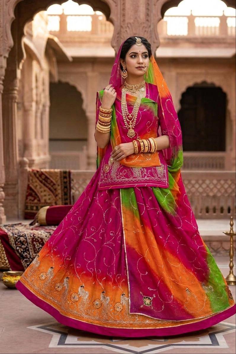 Rajputi Poshak in Dungla, Rajasthan - Timeless Traditional Attire - Image 2