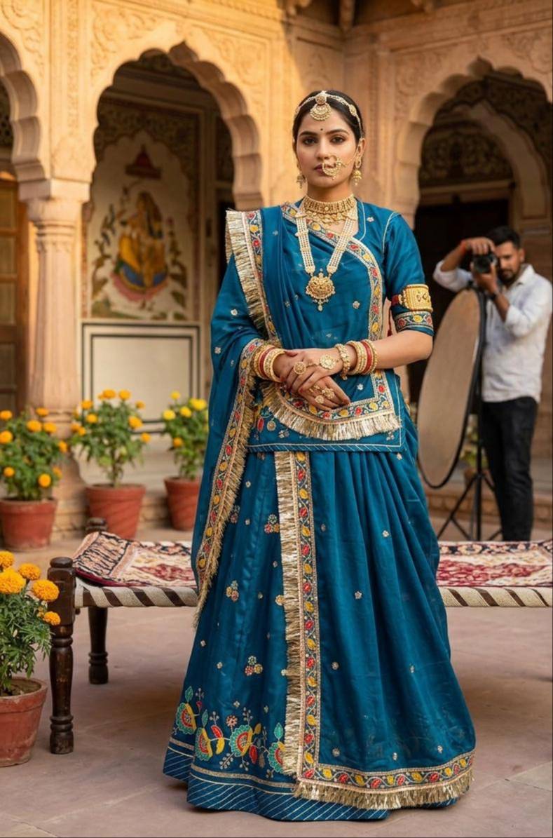 Dharma Collection Rajputi Poshak in Dungla, Rajasthan - Elevate Your Traditional Attire - Image 1