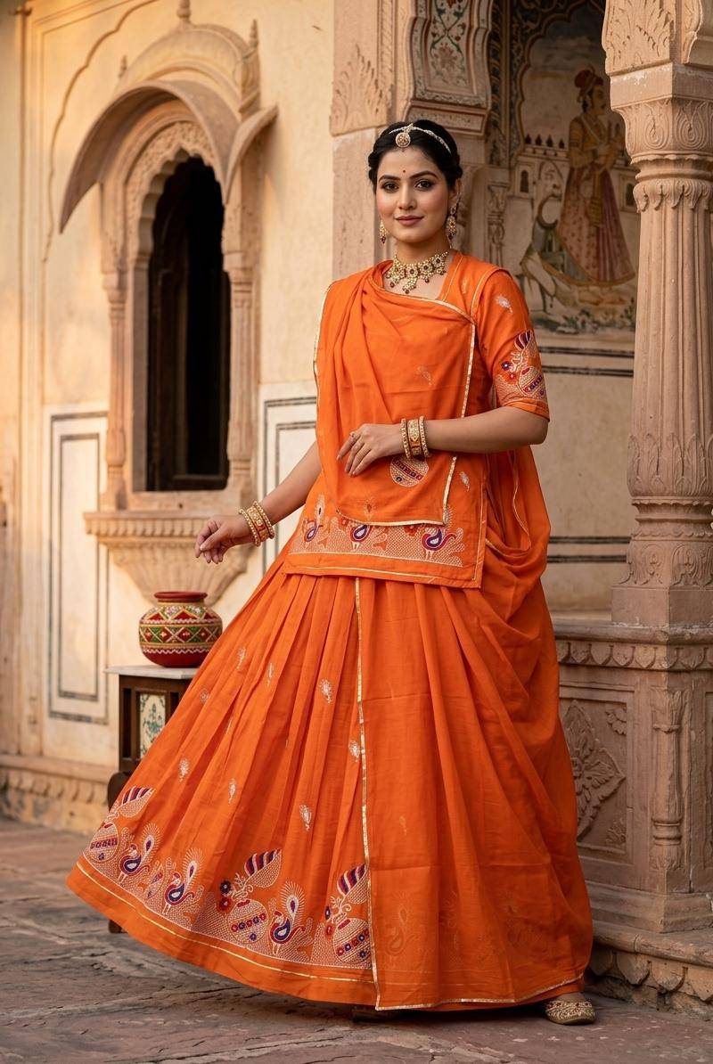 Rajputi Poshak in Dungla Rajasthan - Elevate Your Ethnic Style -  - Buy Online at DHARMA COLLECTION