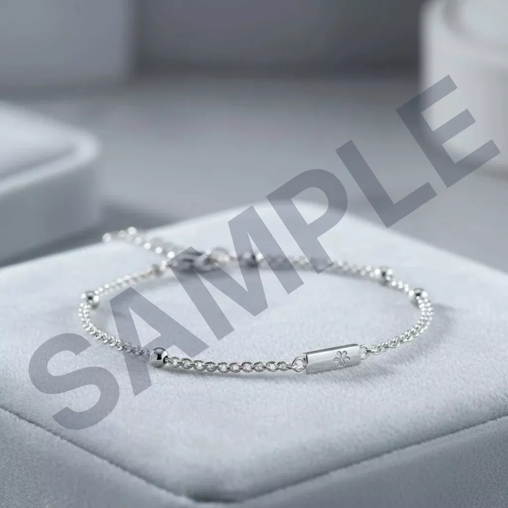 Elegant Silver Chain Bracelet in Rahatgaon: Sophisticated Style -  - Buy Online at Haji Kangan Store