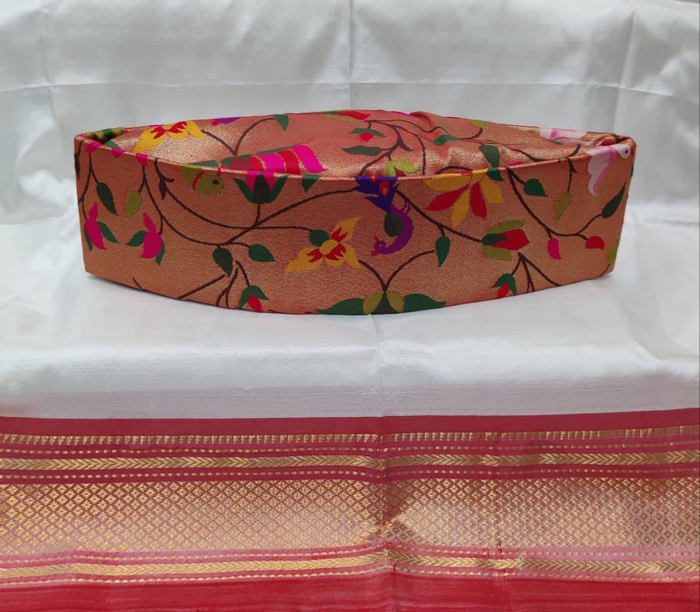Silk CAP Handcrafted in First Floor, Vitthal Nagar for Elegant Traditional Look -  - Buy Online at KALANSHUK