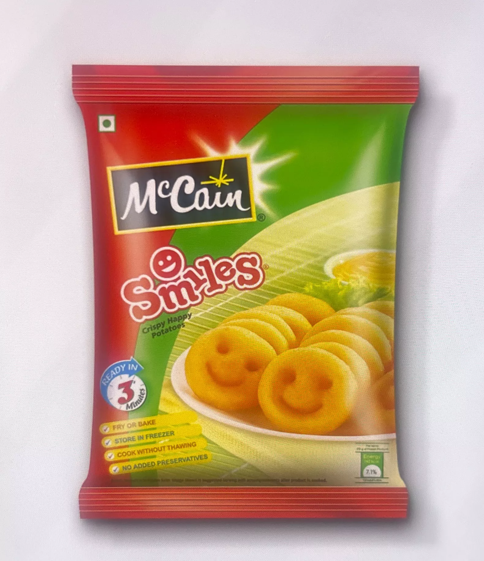 McCain Smiles Potato Snacks in Ambala City - Crispy and Delicious -  - Buy Online at KARTA RAM BHIKHAM CHAND
