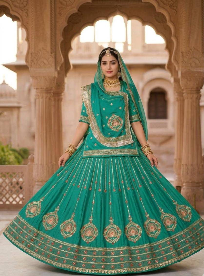 Dharma Collection Rajputi Poshak in Dungla Rajasthan - Timeless Royal Elegance - Image 1