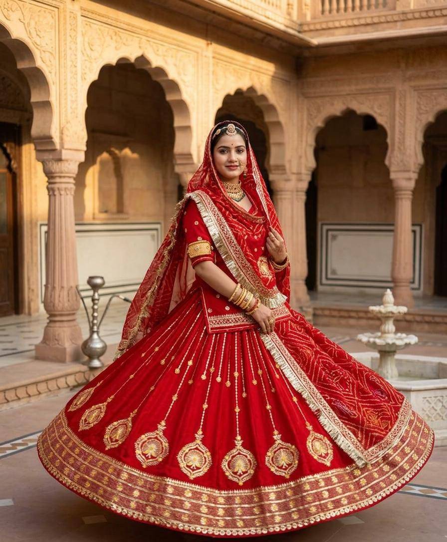 Dharma Collection Rajputi Poshak in Dungla Rajasthan - Timeless Royal Elegance - Image 3