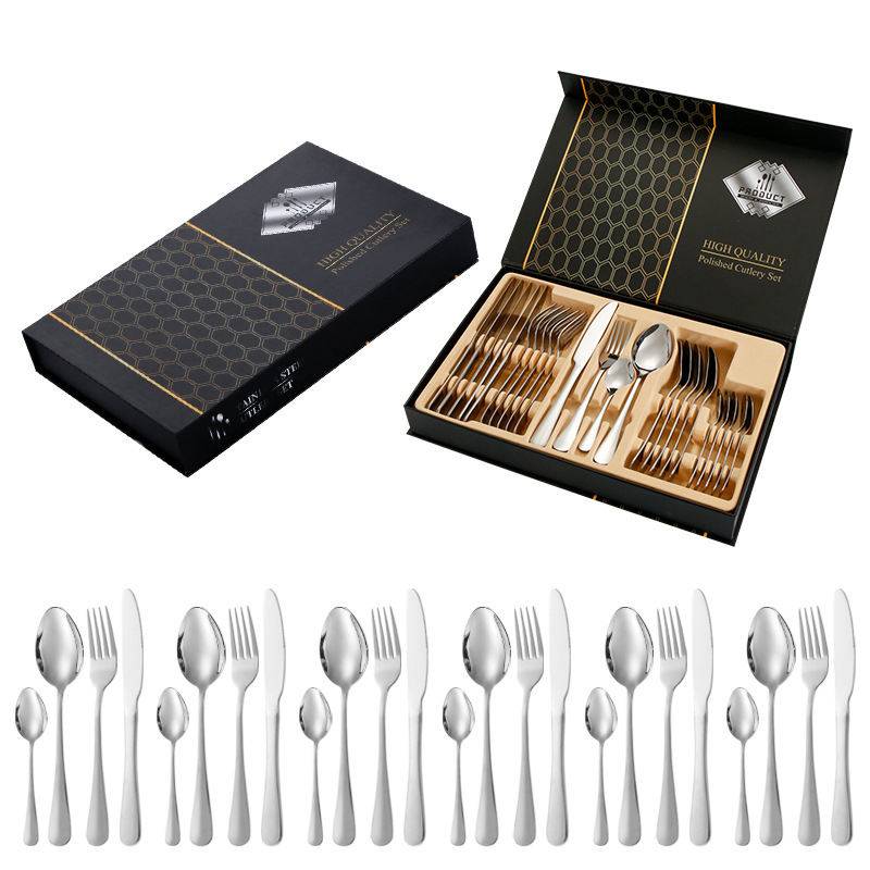  24 Piece Cutlery Set in Aligarh: High-Quality Polished Set for Elegant Dining BG WORLD ENTERPRISES 445 LOCO COLONY SILVER OAK DEVELOPERS ALIGARH ALIGARH UTTAR PRADESH 202001 202001 LANDMARK NEARBY BHAMOMALA PHATAK