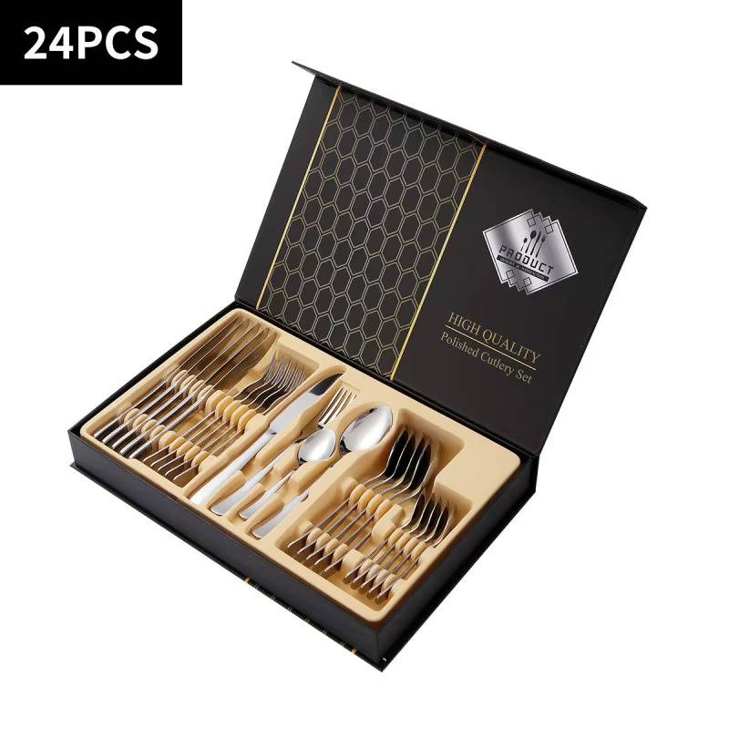 24 Piece Cutlery Set in Aligarh: High-Quality Polished Set for Elegant Dining - Image 1