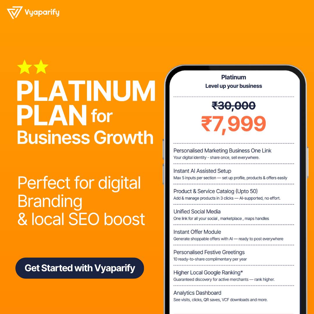  Platinum Plan For HDFC Bank SmartHub Merchants VYAPARIFY RUBINUS PRIVATE LIMITED 612 A NCP LODHASUPREMUS NEARIMAX DOME WADALA EAST