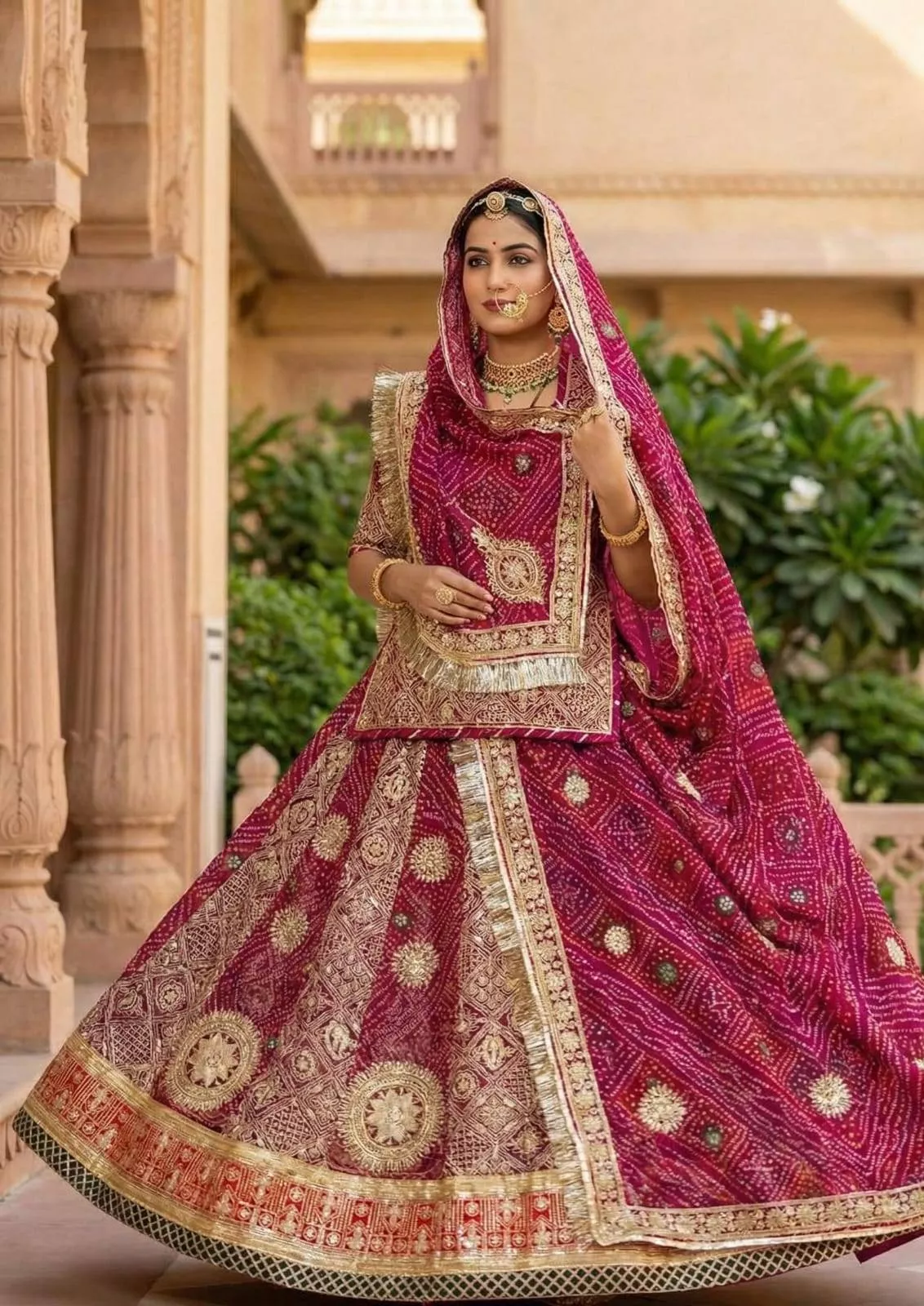 Dharma Collection Rajputi Poshak in Dungla, Rajasthan - Heritage Elegance - Image 1