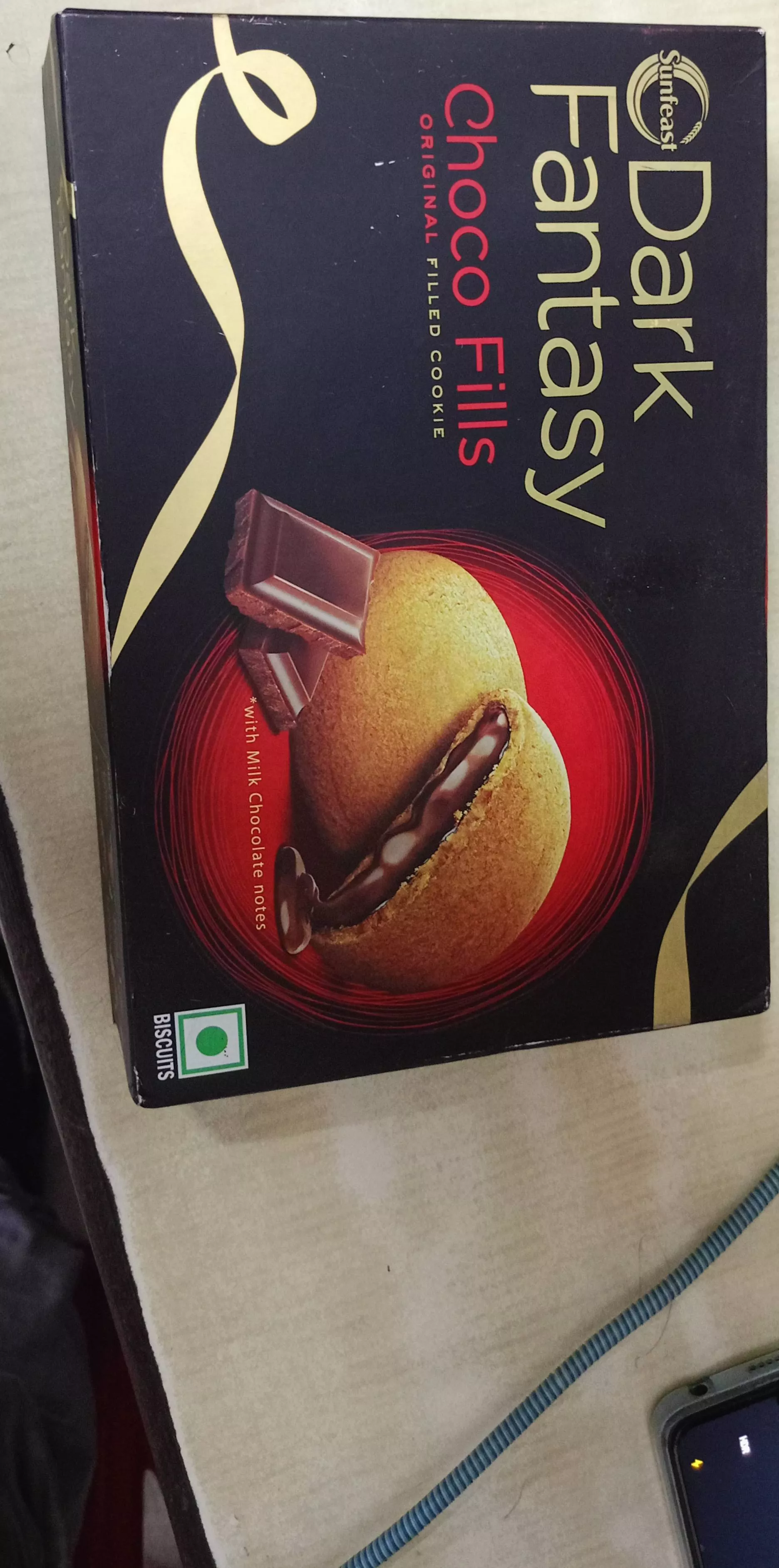 Sunfeast Dark Fantasy Choco Fills in Jackson Lane - Indulgent Chocolate-Filled Cookies - Image 1