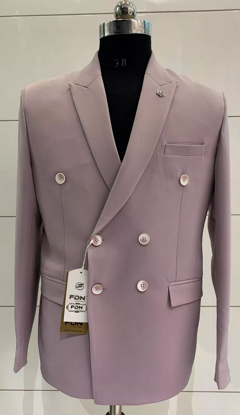 FDN Double-Breasted Blazer in Semariya - Elegant Women's Fashion -  - Buy Online at ANSH SMART WEAR