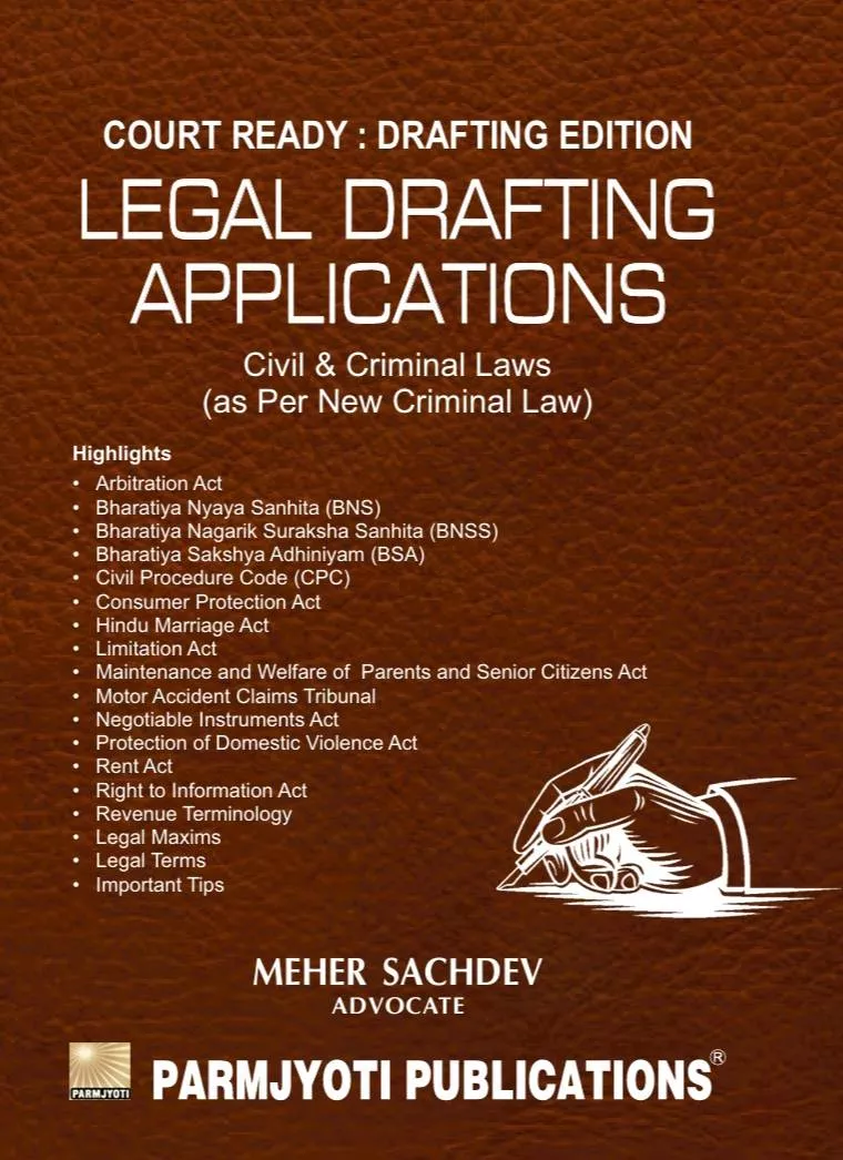Legal Drafting Applications Civil and Criminal in New Sant Nagar Basti Sheikh with Revenue Terminology -  - Buy Online at PARMJYOTI PUBLICATIONS