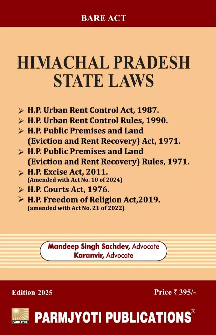 Himachal Pradesh State Laws - Bare Act in New Sant Nagar - Comprehensive Reference Guide -  - Buy Online at PARMJYOTI PUBLICATIONS