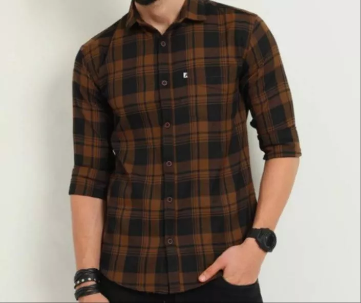 Men's Casual Checkered Shirt in Harike Key Feature: Stylish Design -  - Buy Online at JATINDER READYMADE COLLECTION