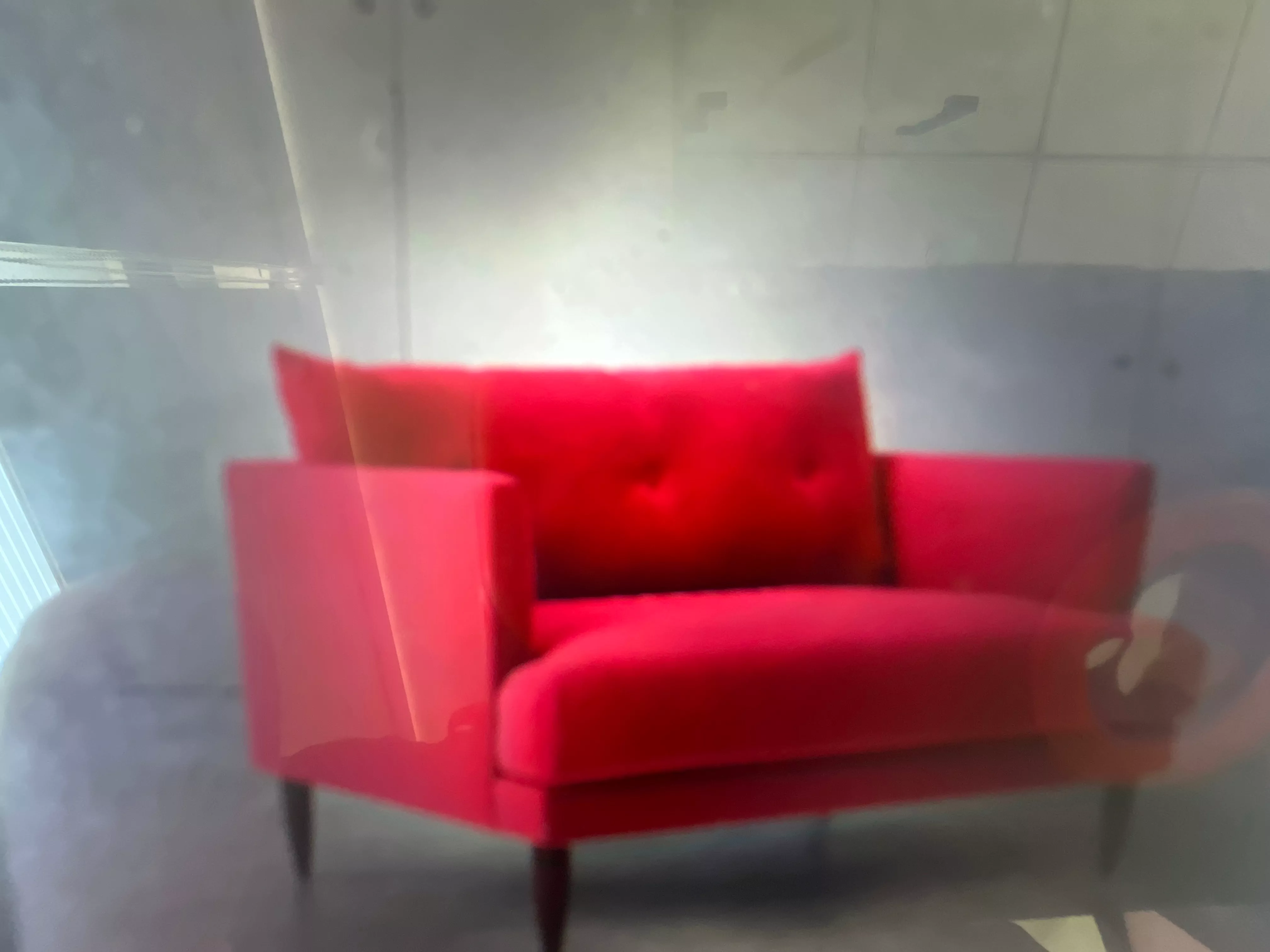 Furniture/Armchair in Hoshiarpur: Contemporary Red Armchair with Plush Cushioning -  - Buy Online at S S TRADERS