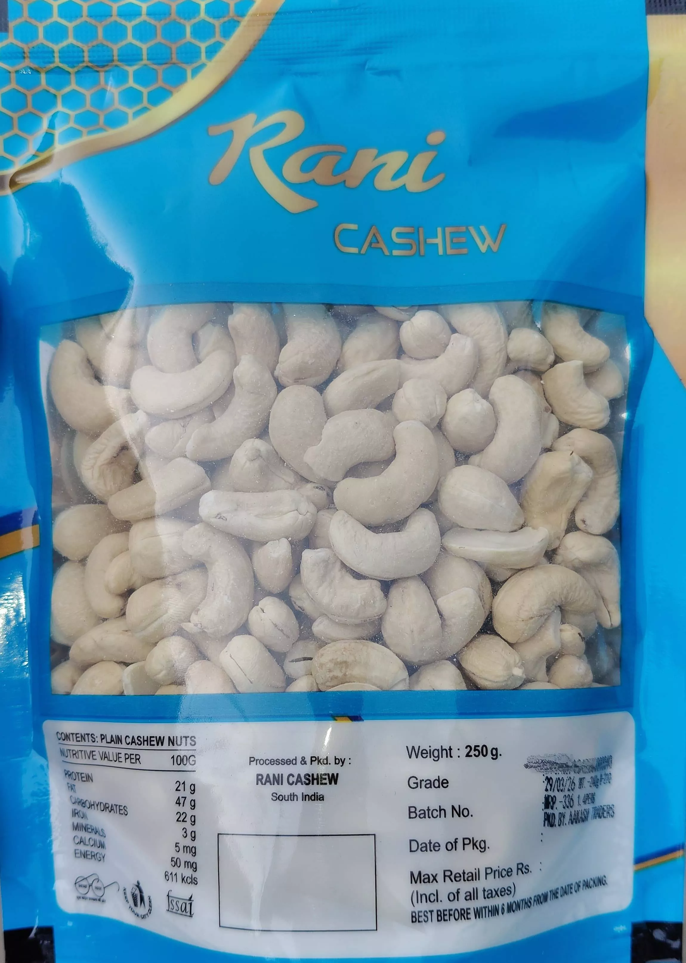 Rani Cashew in Samastipur: Premium Quality Cashew Nuts -  - Buy Online at AAKASH TRADERS