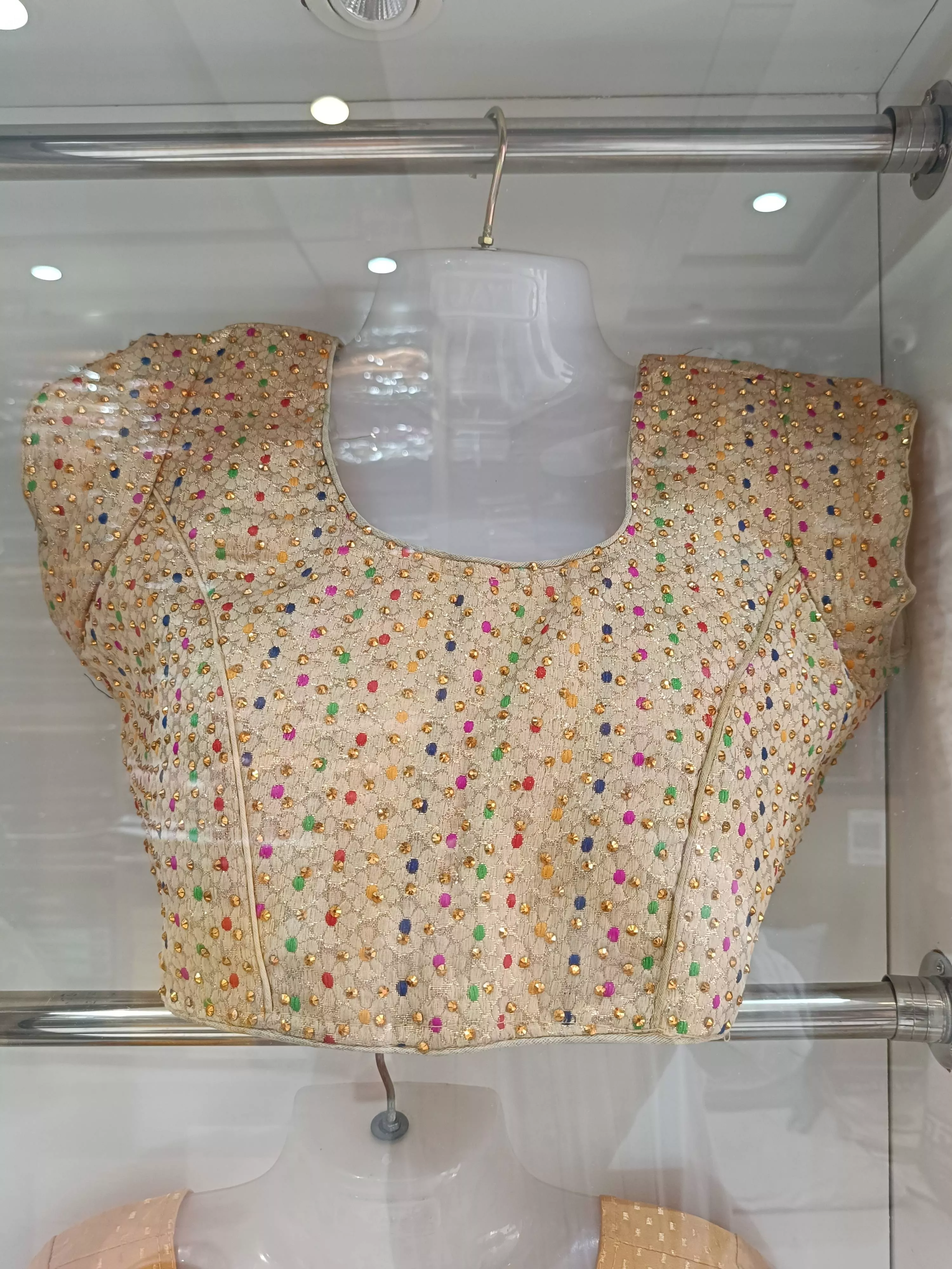 Embroidered Blouse in Sirathu: Multicolor Elegance -  - Buy Online at JANTA CLOTH STORE