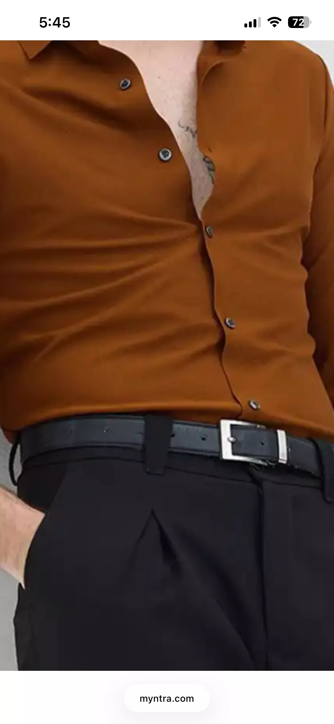 Men's Casual Shirt in Nihal Singh Wala - Rust Color for Stylish Comfort -  - Buy Online at MEHAK E PANJAB