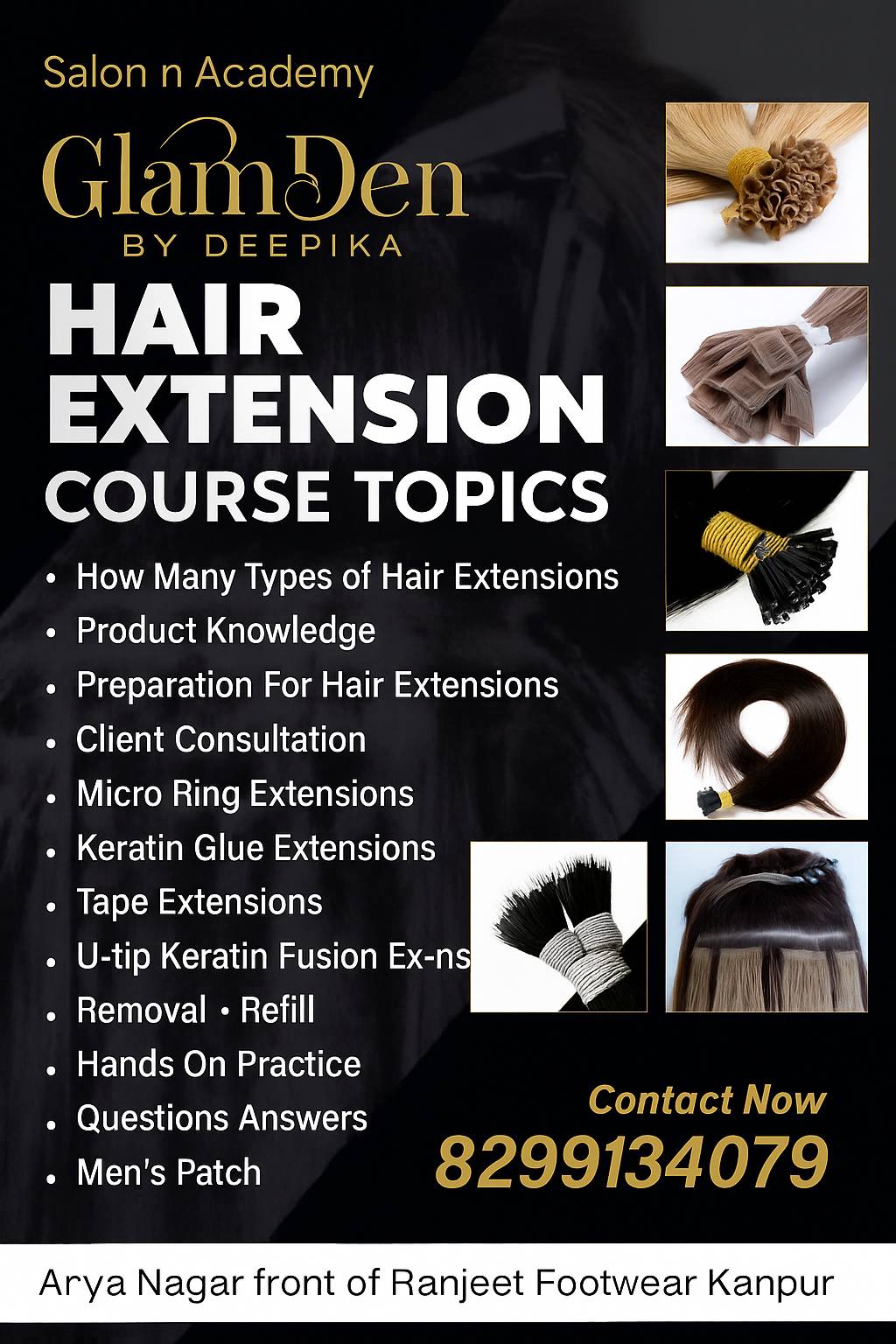 Hair extensions course in Arya Nagar, Kanpur -  - Buy Online at GLAMDEN