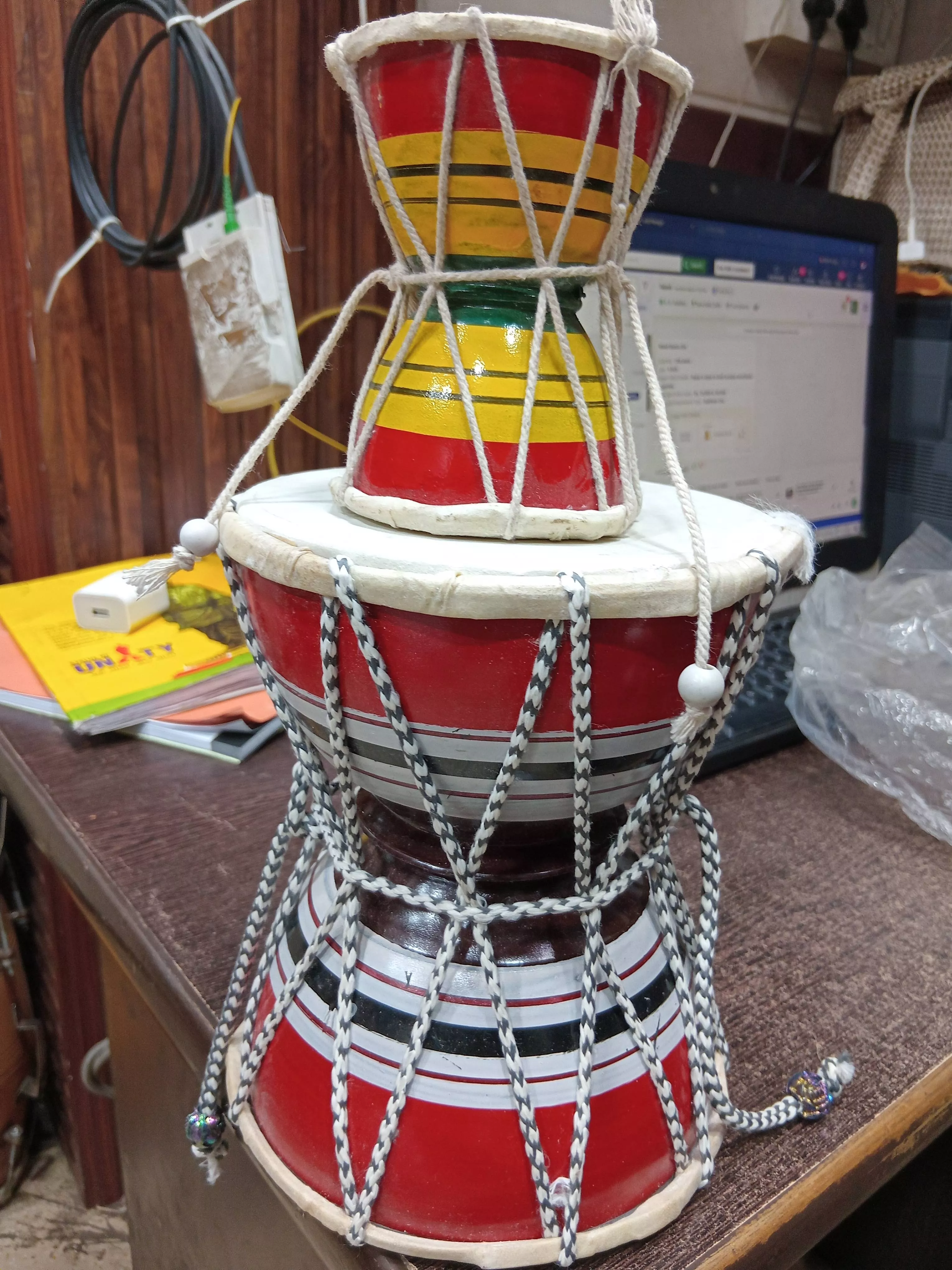 Wooden Musical Instrument Damroo in Meerut Purwa: Unique Sound Experience -  - Buy Online at MELODY MAKERS INDIA