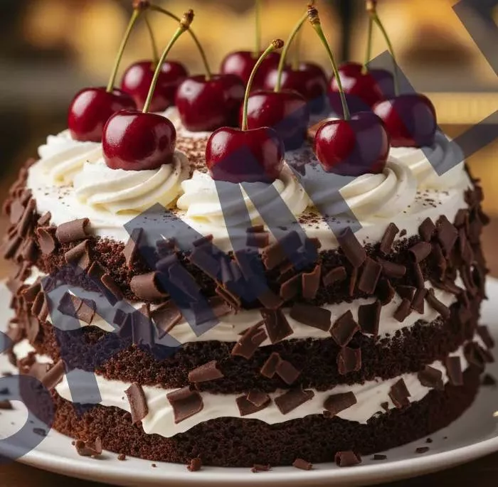 Sarafat Provision Manak Mau Black Forest Cake in Ravidas Mandir with Fresh Cherries -  - Buy Online at NADEEM SON OF SARAFAT