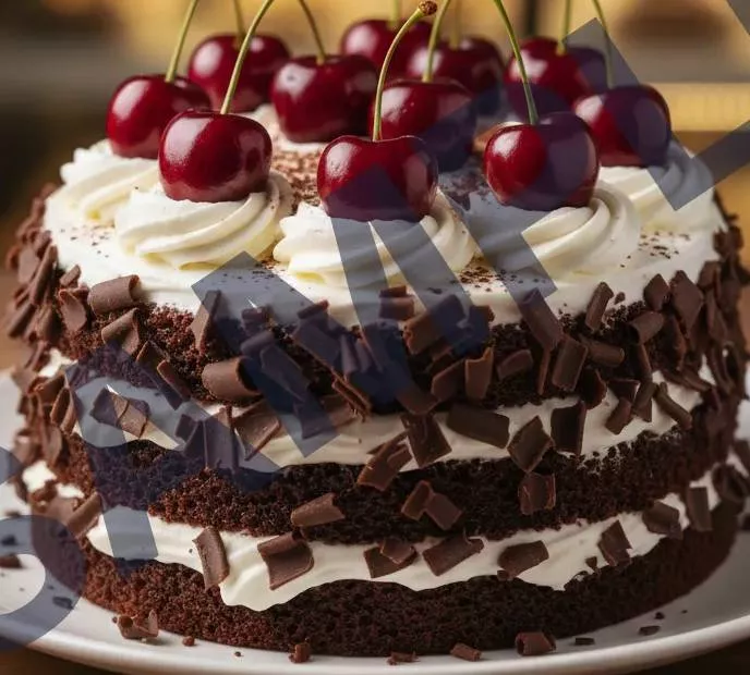 Black Forest Cake in Kurukshetra with Cherries and Chocolate -  - Buy Online at AGGARWAL TRADERS