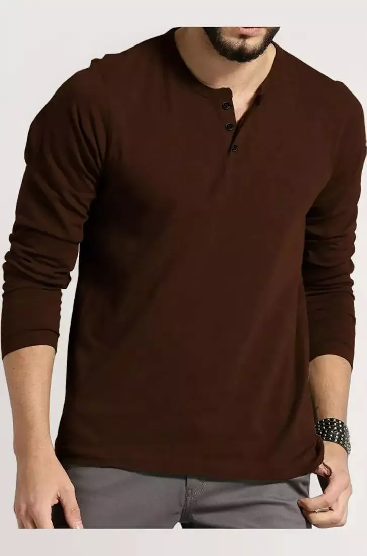 Men's Henley T-Shirt in Pamidi - Stylish and Comfortable -  - Buy Online at A1 MALLI TEXTILES