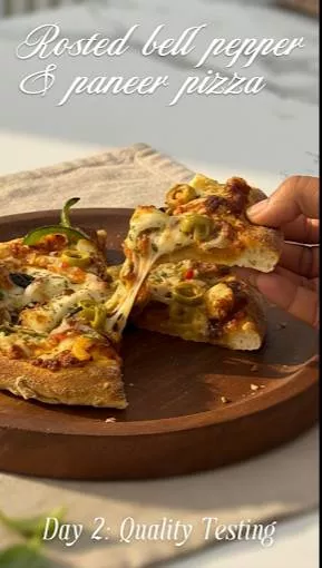 Pizza: Roasted Bell Pepper & Paneer in Ajmer - Rich & Fresh Flavor -  - Buy Online at SHAMBHU CAFE