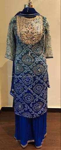 Ethnic Suit Set in Gandhinagar with Exquisite Embroidery -  - Buy Online at GUJRATI SAREE STORE