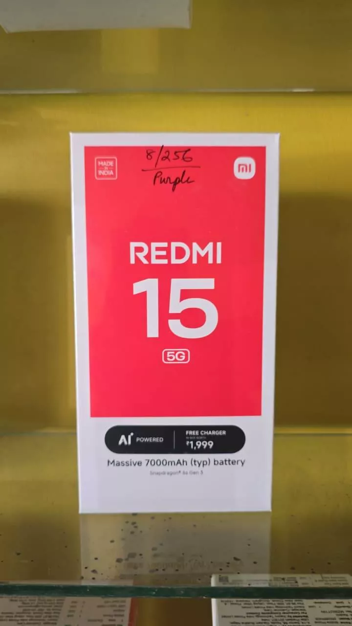  Redmi 15 5G Smartphone at best Mobile Shop in Singjamei IMPHAL WEST ELECTRONICS SINGJAMEI SUPERMARKET NEARACHY CASATTE GALLERY