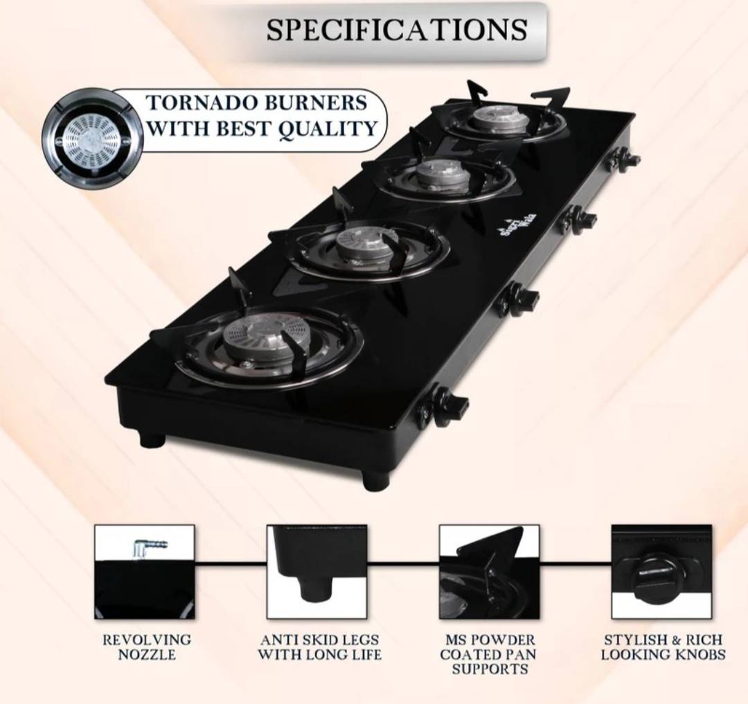 Gas stove  4 burners Automatic ignition - Image 2