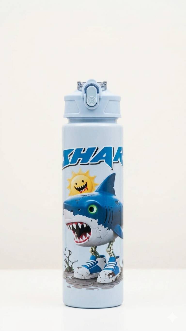 Kids Water Bottle: Shark Graphic Water Bottle in Amritsar, Leak-proof Design -  - Buy Online at NAVYUG ENTERPRISES