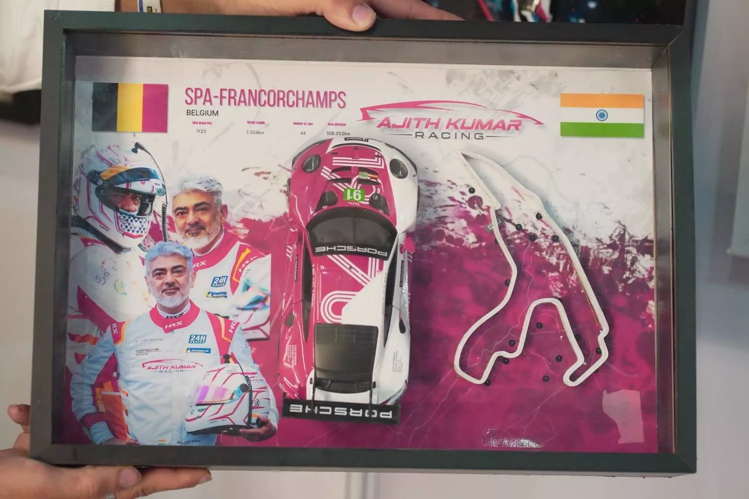 Ajith Kumar Licensed Car Frame in Doddabetta Key Feature: Spa Race Winning Track -  - Buy Online at FLY BUY SHOPPE