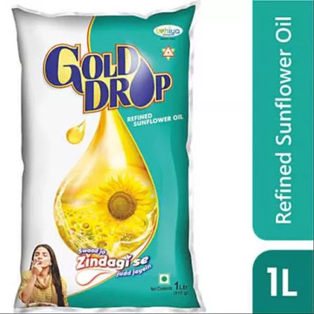 Sunflower Oil GOLD DROP 1LTR in Odelamandal No.1 Quality -  - Buy Online at SRIMANNARAYANA KIRANAM