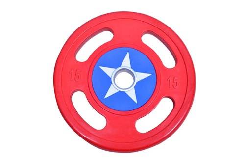 Timefit Captain America Weight Plate in Meerut Red and Blue for Superhero Fans -  - Buy Online at KUN INTERNATIONAL